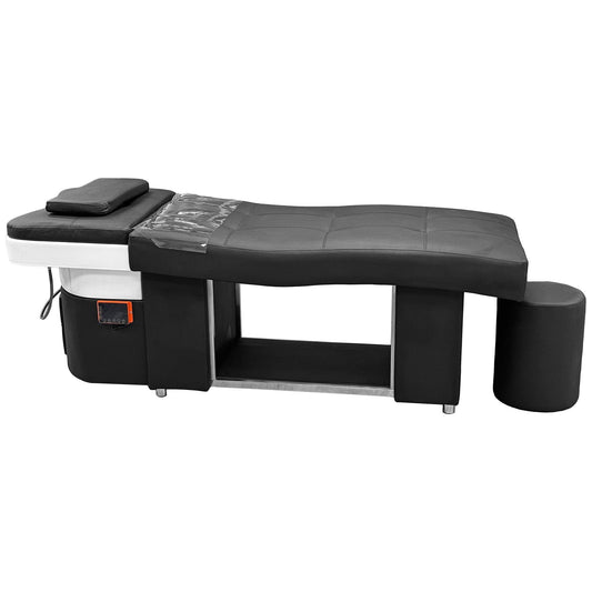 Unit #1292 | Plumbed | Korean Japanese Head Spa Massage Shampoo Bed | Thai Style Shampoo Bed with Integrated Water Circulation and Fumigation for Beauty Massage SHAMPOO UNITS AND CABINETS SSW BLACK
