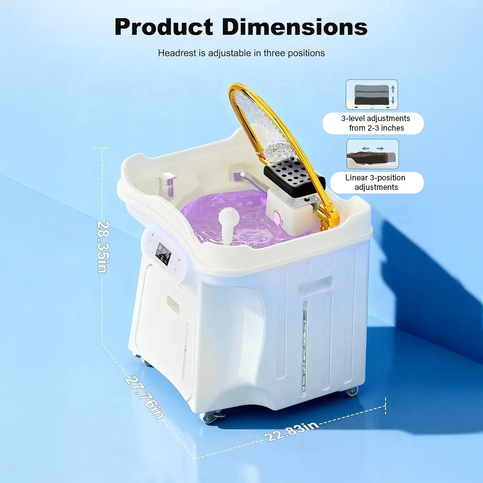 Hotline Beauty TL06 Portable Japanese Head Spa Shampoo Bowl - Non-Plumbed